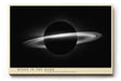 Paul Sinus Wandbild 120x80cm Ringplanet Kosmos Minimalistische Weltraum Kunst Schwarz Weiss Planet Illustration Kunstdruck Poster Grosse Wanddekoration fuer Wohnzimmer Büro
