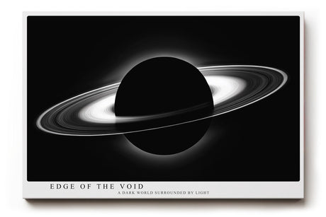 Paul Sinus Wandbild 120x80cm Ringplanet Kosmos Minimalistische Weltraum Kunst Schwarz Weiss Planet Illustration Kunstdruck Poster Grosse Wanddekoration fuer Wohnzimmer Büro Schlafzimmer