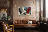 Paul Sinus Wandbild 120x80cm Rising Above the Horizon elegante Kraniche im Flug moderne Tierkunst Poster für Wohnzimmer Büro