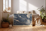 Paul Sinus Wandbild Rivers of the Unknown Abstract Flow of Light and Chaos in Blue Motion