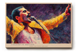 Paul Sinus Wandbild 120x80cm Rock Saenger Konzert Kunst expressive Musik Illustration moderne Wanddekoration fuer Wohnzimmer Musikzimmer Büro