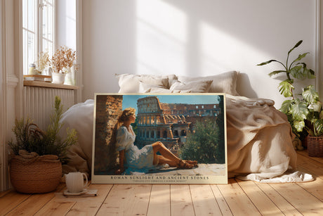 Paul Sinus Wandbild Roman Sunlight and Ancient Stones Timeless City Embraces a Summer Moment