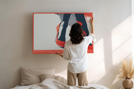 Paul Sinus Wandbild 120x80cm Rote High Heels moderne Fashion Illustration mit stilvoller Eleganz