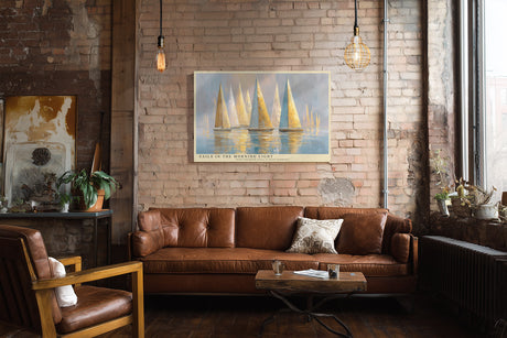 Paul Sinus Wandbild Sails in the Morning Light – Segelboote im sanften Morgenlicht symbolisieren Ruhe, Freiheit und Eleganz auf dem Wasser
