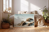 Paul Sinus Wandbild 120x80cm Sandduenen mit Strandgras ruhige Naturfotografie minimalistische Landschaft stilvolle Wanddekoration fuer Wohnzimmer Büro