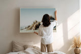 Paul Sinus Wandbild 120x80cm Sandduenen mit Strandgras ruhige Naturfotografie minimalistische Landschaft stilvolle Wanddekoration fuer Wohnzimmer Büro