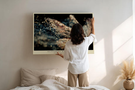 Paul Sinus Wandbild 120x80cm Schmetterling Makrofotografie funkelnde Flügel detailreiche Natur Fotokunst modernes Tierbild für Wohnzimmer Büro