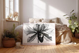 Paul Sinus Wandbild 120x80cm Schwarz Weiss Blumen Makrofotografie elegante botanische Blüte moderne Monochrom Kunst stilvolle