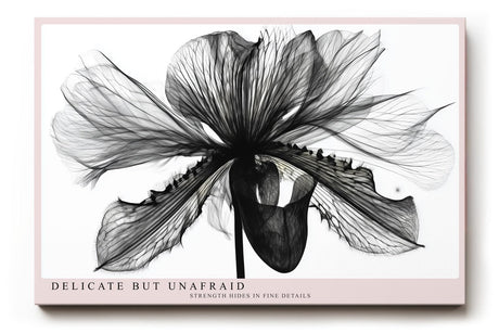 Paul Sinus Wandbild 120x80cm Schwarz Weiss Blumen Makrofotografie elegante botanische Blüte moderne Monochrom Kunst stilvolle