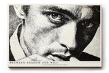 Paul Sinus Wandbild 120x80cm Schwarz Weiss Portrait Mann Kunst Dramatischer Blick Moderne Fotokunst