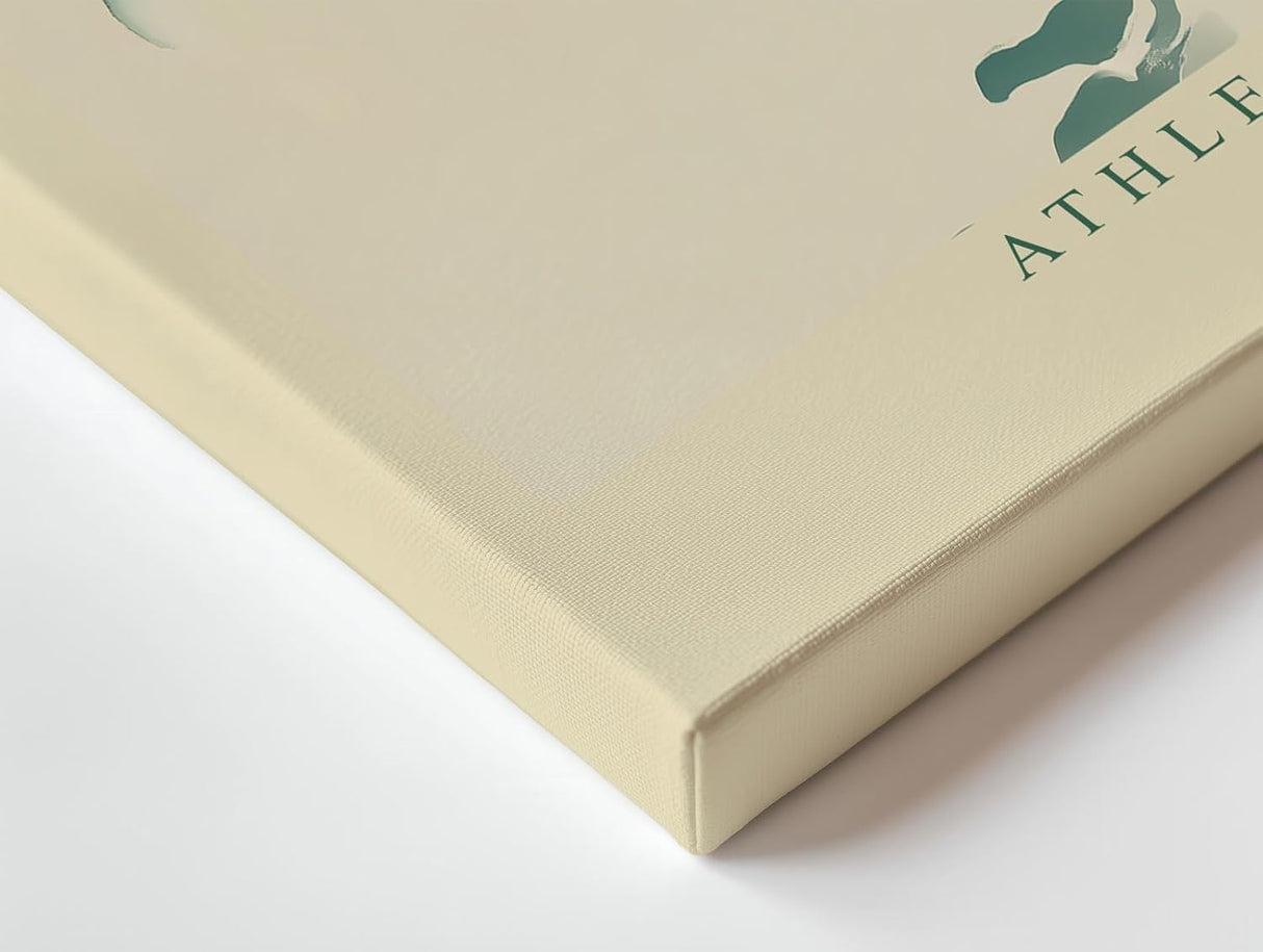 Paul Sinus Wandbild 120x80cm Schwimmer im Schmetterlingsstil moderne Sport Kunst dynamische Unterwasser Wanddekoration