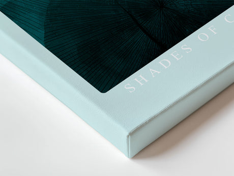 Paul Sinus Wandbild Shades of Calming Green Abstract Botanical Serenity in Teal Tones