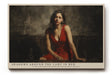 Paul Sinus Wandbild Shadows Around the Lady in Red ausdrucksstarkes Porträt einer Frau in Rot mit emotionaler Tiefe