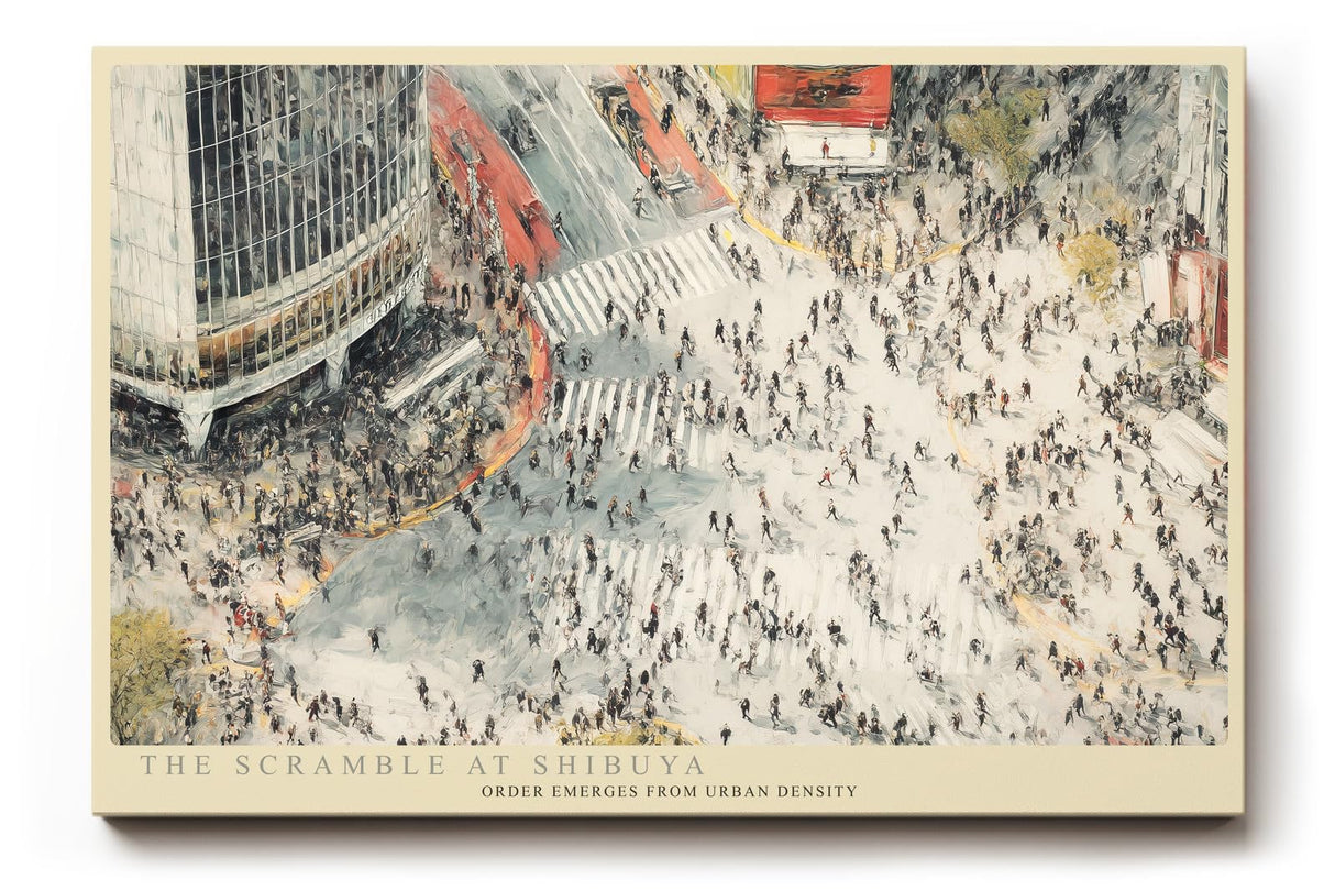 Paul Sinus Wandbild 120x80cm Shibuya Kreuzung Tokio Urbane Stadt Szene Moderne Metropolen Kunst