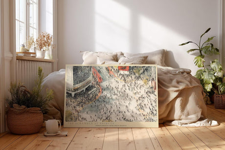 Paul Sinus Wandbild 120x80cm Shibuya Kreuzung Tokio Urbane Stadt Szene Moderne Metropolen Kunst