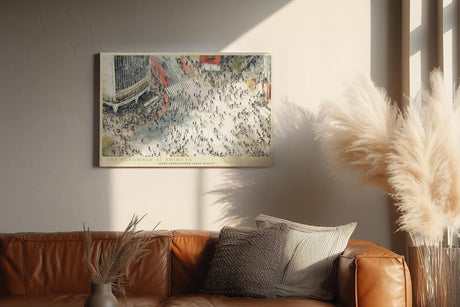 Paul Sinus Wandbild 120x80cm Shibuya Kreuzung Tokio Urbane Stadt Szene Moderne Metropolen Kunst