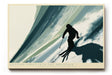 Paul Sinus Wandbild 120x80cm Skifahrer auf offener Piste moderne Wintersport Illustration mit dynamischer Bewegung