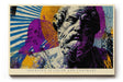 Paul Sinus Wandbild 120x80cm Socrates in Color and Contrast moderne Pop Art Statue Philosophie Kunst Poster für Wohnzimmer Büro Studio