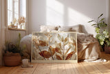 Paul Sinus Wandbild 120x80cm Soft Golden Branches botanische Blätter im warmen Licht Natur Fotokunst Poster für Wohnzimmer Schlafzimmer Büro