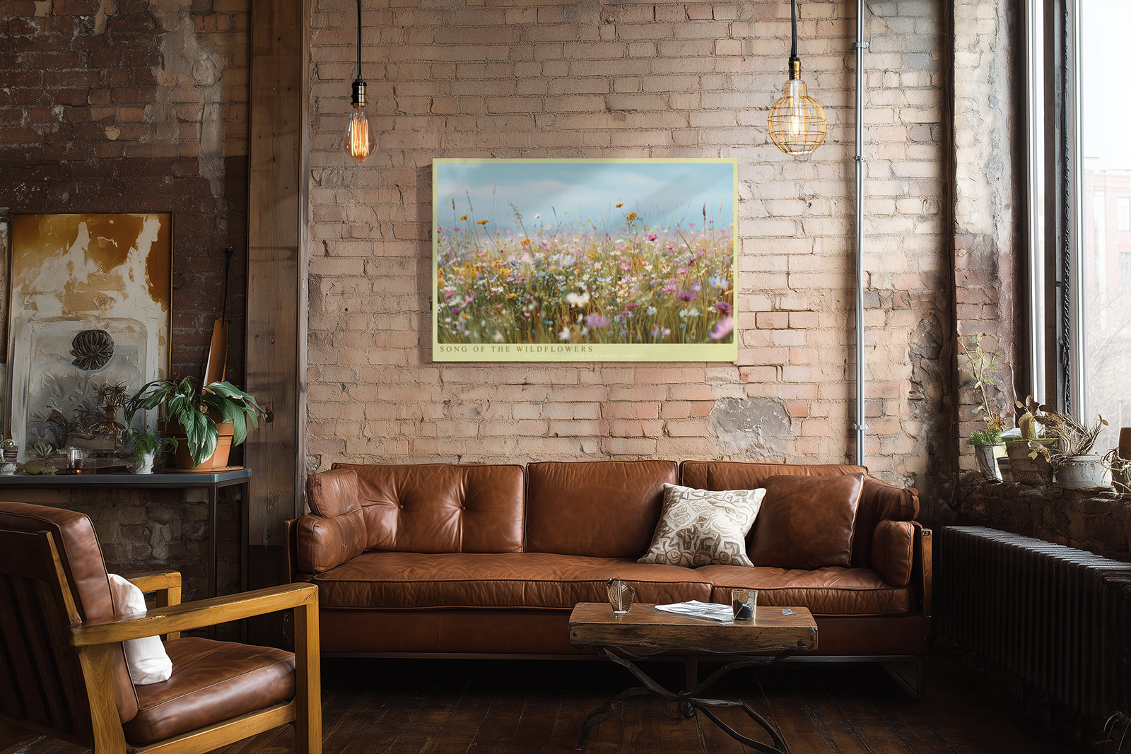 Paul Sinus Wandbild Song of the Wildflowers – Blühende Sommerwiese in sanftem Licht