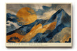 Paul Sinus Wandbild 120x80cm Sonne Über Blauen Bergen Moderne Landschaft Kunst LeinWandbild 120x80cm Abstrakte Natur Wanddekoration