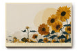 Paul Sinus Wandbild 120x80cm Sonnenblumenfeld moderne florale Naturkunst mit warmen Farben