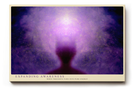 Paul Sinus Wandbild 120x80cm spirituelle Energie abstrakte Meditation violett moderne Bewusstseinskunst grosses Kunstbild stilvolle Wanddekoration fuer Wohnzimmer Yoga Raum