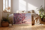 Paul Sinus Wandbild Springtime Whispers – zarte Kirschblüten im Wind symbolisieren Vergänglichkeit, Romantik und die Schönheit des Frühlings
