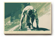Paul Sinus Wandbild 120x80cm Sprinter im Startmoment moderne Sportkunst mit kraftvoller Dynamik