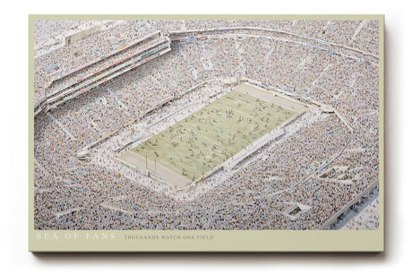 Paul Sinus Wandbild 120x80cm Stadion Panorama Sport Kunst LeinWandbild 120x80cm Fußball Arena Wanddekoration