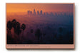 Paul Sinus Wandbild 120x80cm Stadt Skyline Sonnenuntergang moderne Landschaftsfotografie warme Abendfarben Kunstdruck stilvolle Wanddekoration fuer Wohnzimmer Büro
