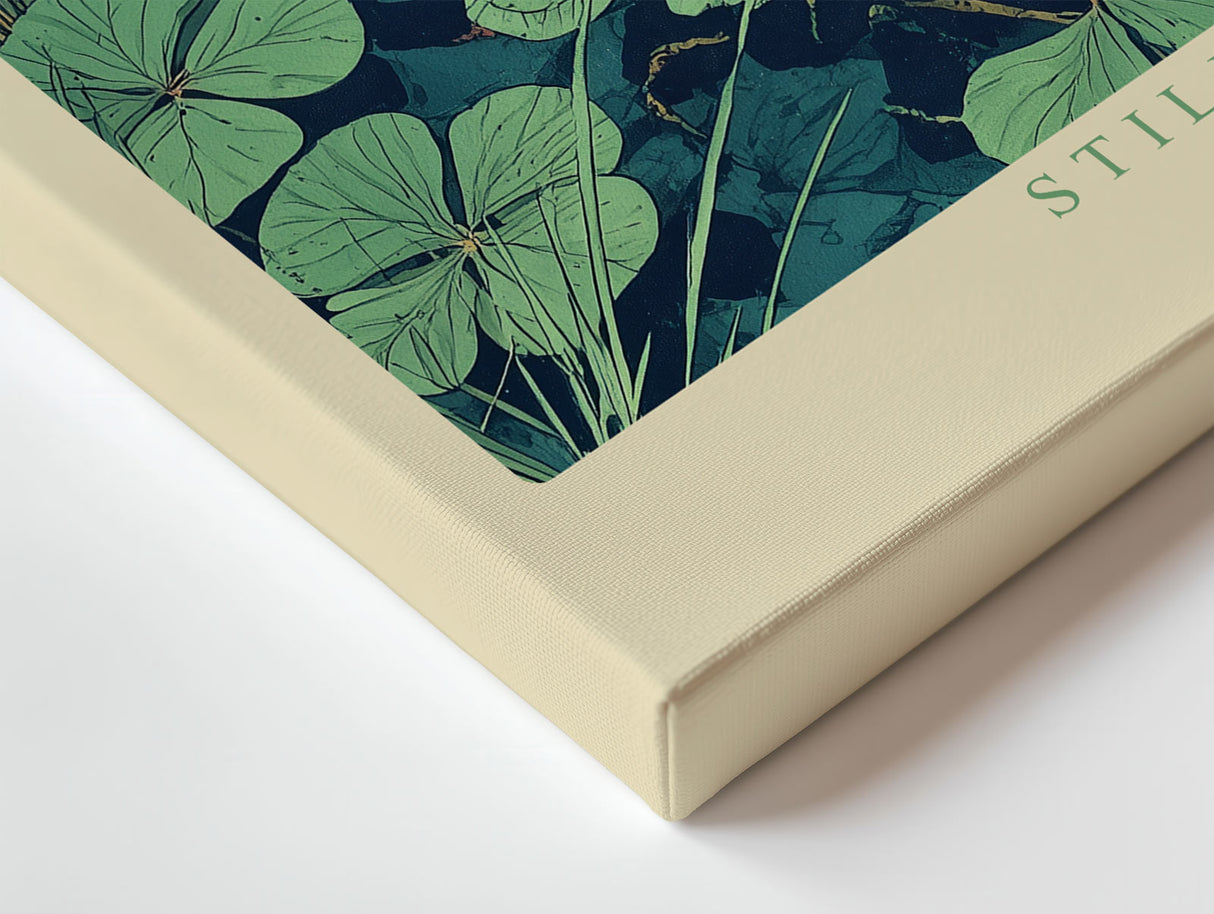 Paul Sinus Wandbild Still Waters of Hidden Depths Botanical Reflection in Aqua Serenity