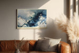 Paul Sinus Wandbild 120x80cm Storm Over Frozen Peaks dramatische Schneebirge Landschaft moderne Natur Kunst Poster für Wohnzimmer Büro