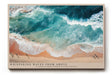 Paul Sinus Wandbild 120x80cm Strand und Wellen Luftaufnahme Ozean Natur Fotokunst mit Tuerkisem Wasser