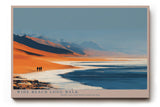 Paul Sinus Wandbild 120x80cm Strandlandschaft Meer Sanddünen moderne Naturkunst weite Küste ruhige Farben stilvolle