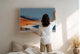 Paul Sinus Wandbild 120x80cm Strandlandschaft Meer Sanddünen moderne Naturkunst weite Küste ruhige Farben stilvolle
