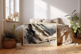 Paul Sinus Wandbild 120x80cm Strata of Torn Silence Abstrakte Papierstruktur Kunst in Naturtoenen Modernes Design Wandbild 120x80cm fuer Wohnzimmer und Büro