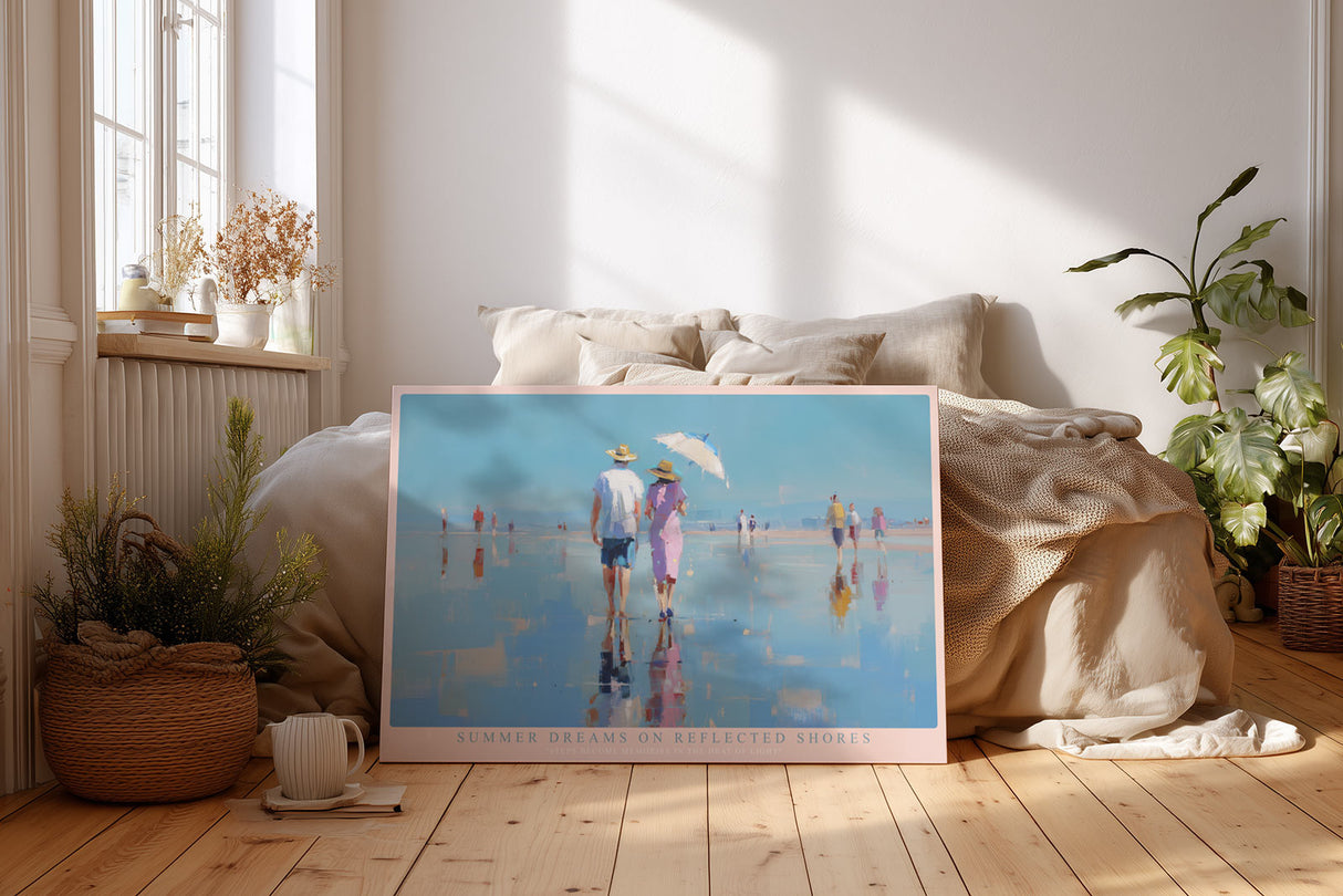 Paul Sinus Wandbild Summer Dreams on Reflected Shores – Sanfte Farben und romantische Sommerstimmung am Meer