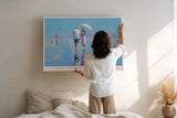 Paul Sinus Wandbild Summer Dreams on Reflected Shores – Sanfte Farben und romantische Sommerstimmung am Meer