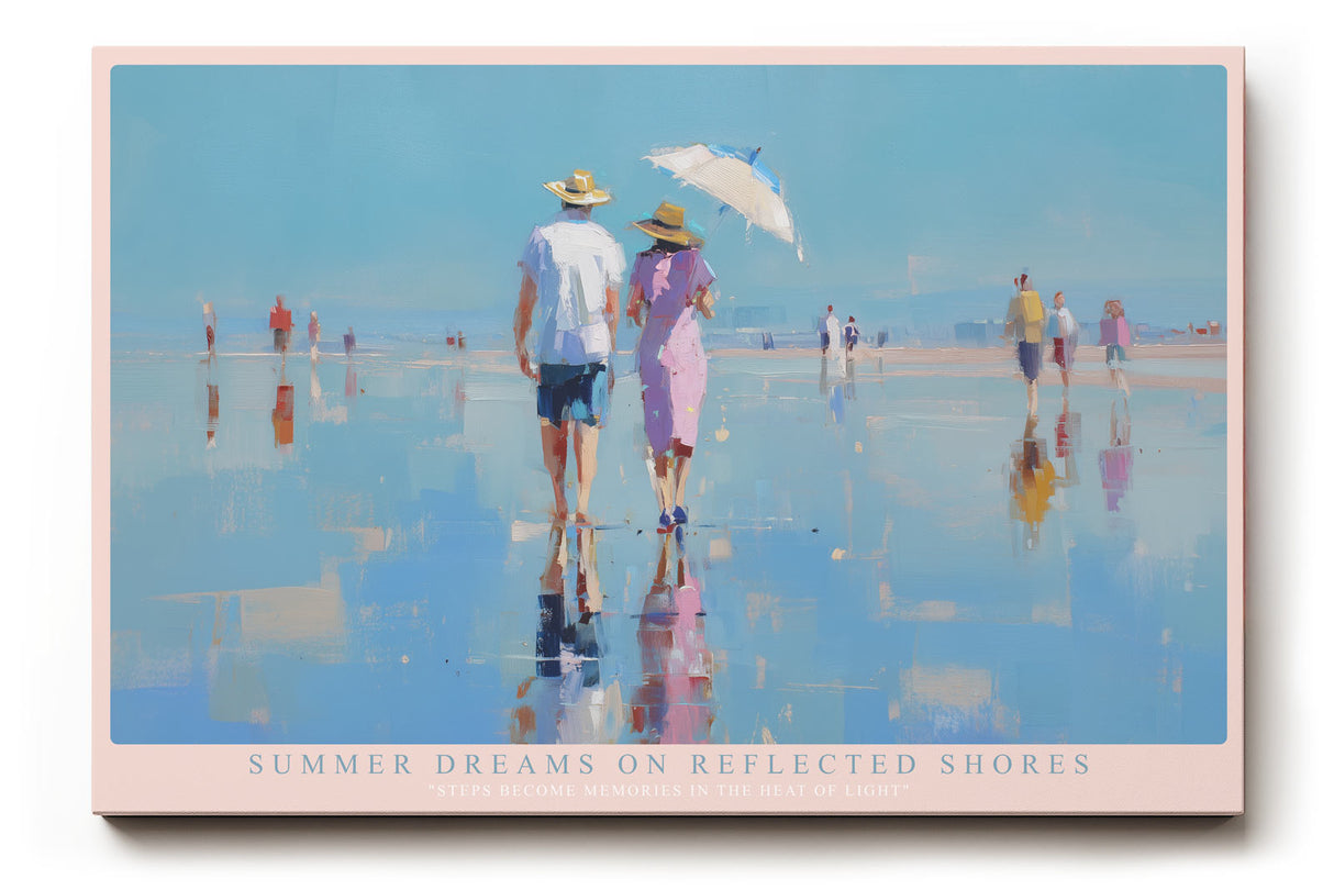 Paul Sinus Wandbild Summer Dreams on Reflected Shores – Sanfte Farben und romantische Sommerstimmung am Meer