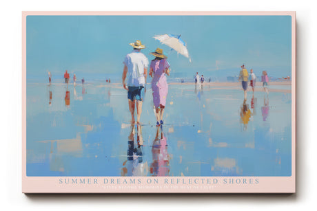 Paul Sinus Wandbild Summer Dreams on Reflected Shores – Sanfte Farben und romantische Sommerstimmung am Meer