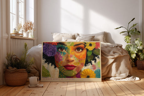 Paul Sinus Wandbild Summer Queen of Flowers Colorful Portrait of Nature and Beauty