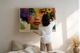 Paul Sinus Wandbild Summer Queen of Flowers Colorful Portrait of Nature and Beauty
