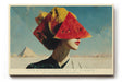 Paul Sinus Wandbild 120x80cm Sun Kissed Geometry of Summer surrealistisches Frauenportrait mit Wassermelone modernes Poster für Wohnzimmer Büro