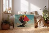 Paul Sinus Wandbild 120x80cm Sun Kissed Geometry of Summer surrealistisches Frauenportrait mit Wassermelone modernes Poster für Wohnzimmer Büro