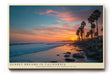 Paul Sinus Wandbild Sunset Dreams in California – Palmen im goldenen Abendlicht am Meer