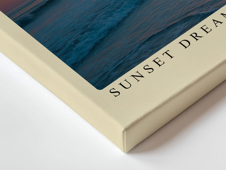 Paul Sinus Wandbild Sunset Dreams in California – Palmen im goldenen Abendlicht am Meer