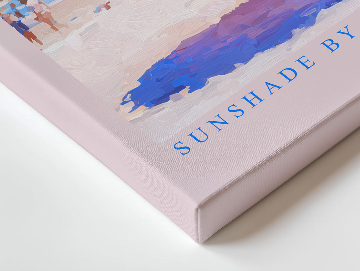 Paul Sinus Wandbild Sunshade by the Blue Horizon – Ruhe und Sommergefühl am Meer