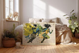 Paul Sinus Wandbild 120x80cm Superhelden Paar Moderne Pop Art Illustration Dynamische Action Kunst