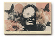 Paul Sinus Wandbild 120x80cm Surreales Blumen Portrait Moderne Kunst Collage in Beige Rosa und Schwarz für Wohnzimmer Schlafzimmer und Büro